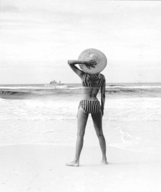 Swimwear model.c.1966.Source Florida Memory