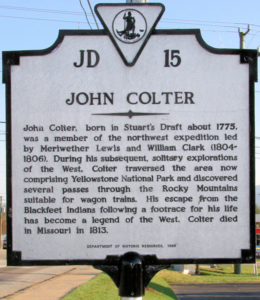 Historical marker located in Stuarts Draft, Virginia