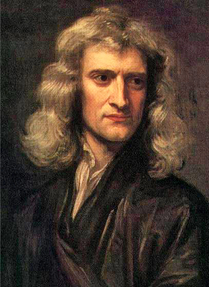 Portrait of Newton in 1689 by Godfrey Kneller