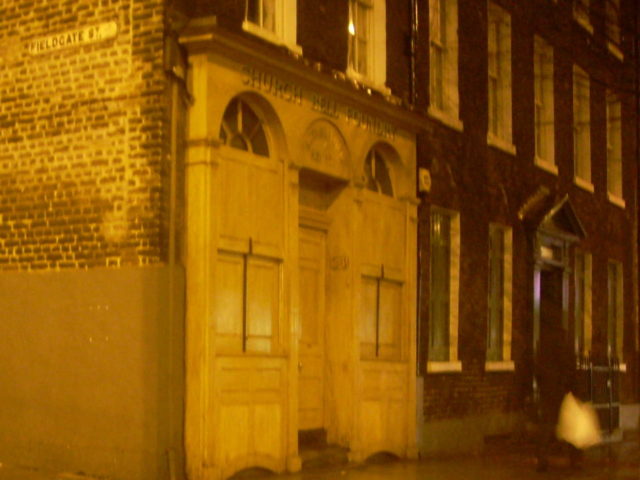 The entrance to the Whitechapel Bell Foundry on Whitechapel Rd Source