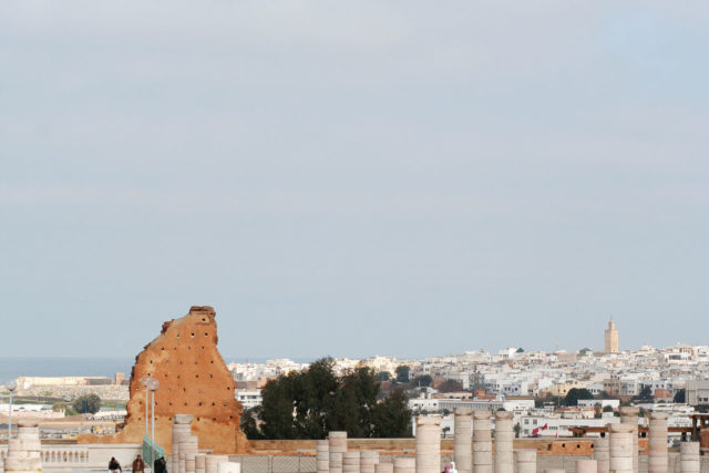 View of Rabat from Hassan Tower plaza, MoroccoSource