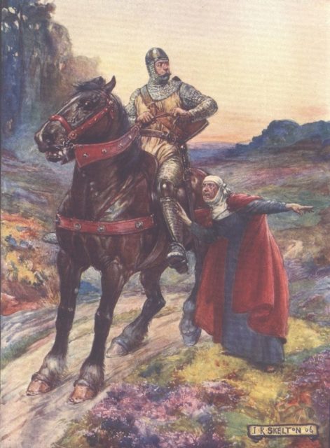 Wallace depicted in a children's history book from 1906