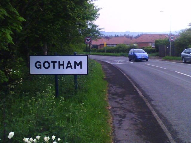 At 2014, the Gotham sign had been stolen three times in four years by Batman fans