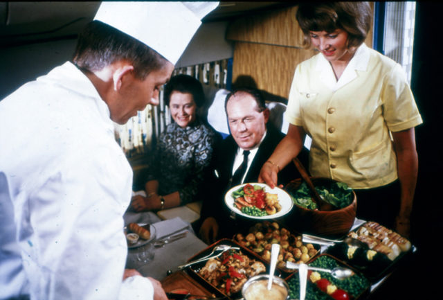 A chef serving food at a DC-