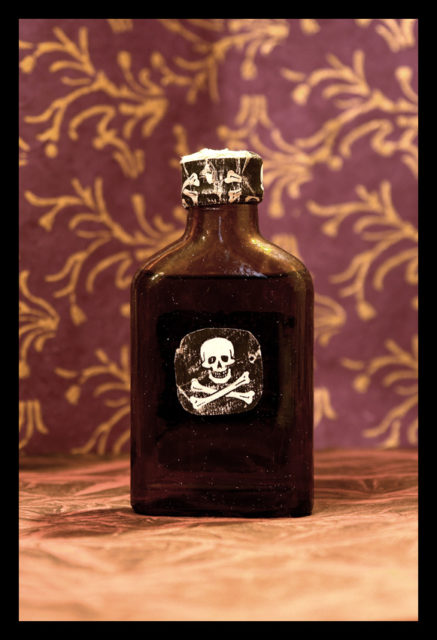 Bottle of poison. By Andrew Kuznetsov - Flickr: Poison, CC BY 2.0, https://commons.wikimedia.org/w/index.php?curid=32865720