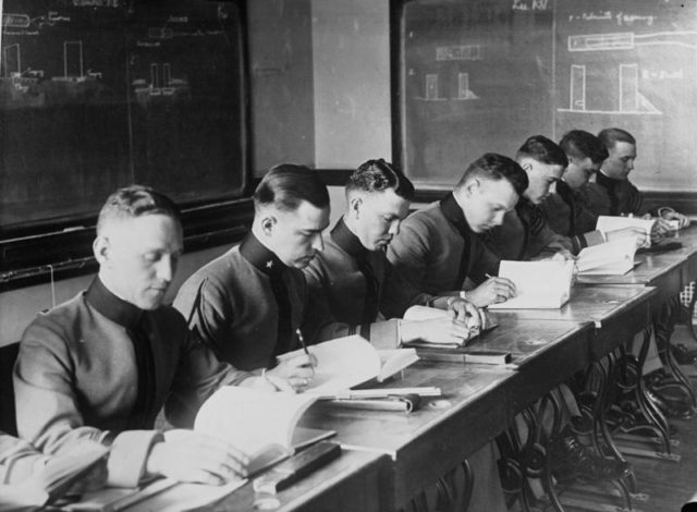 Class at West Point. Can you imagine Poe among these classmates?