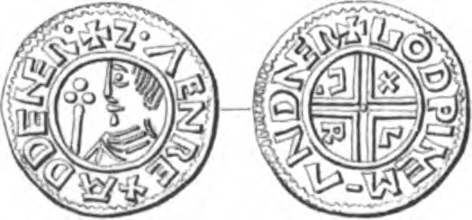 Coin of Sweyn Forkbeard. Source Wikipedia Public Domain