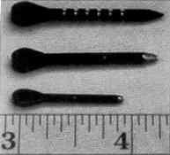 Examples of various small-arms flechettes. (Scale in inches.) Source