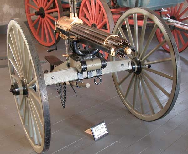 Gatling gun.Source