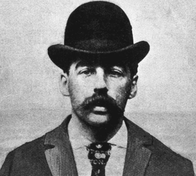 H. H. Holmes' mugshot, 1895Source Wikipedia Public Domain