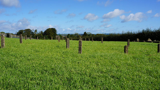 Henge southeast of Newgrange. Source