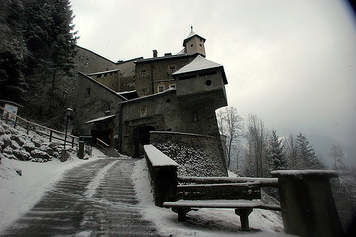 In 1968 the castle served Hollywood as a backdrop in the feature film Where Eagles Dare with Clint Eastwood and Richard Burton. Source