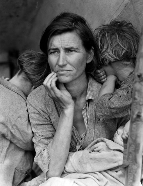 Migrant Mother, taken by Dorothea Lange