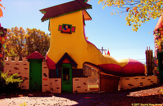 Old Woman's Giant Shoe at the second entrance of the park. Source