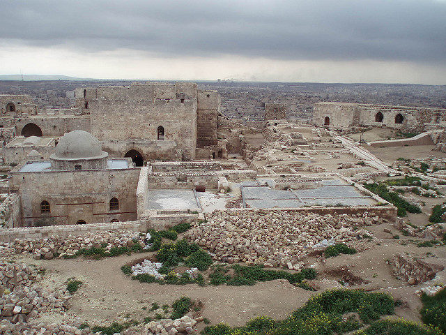 Remains of Citadel of Aleppo. Source