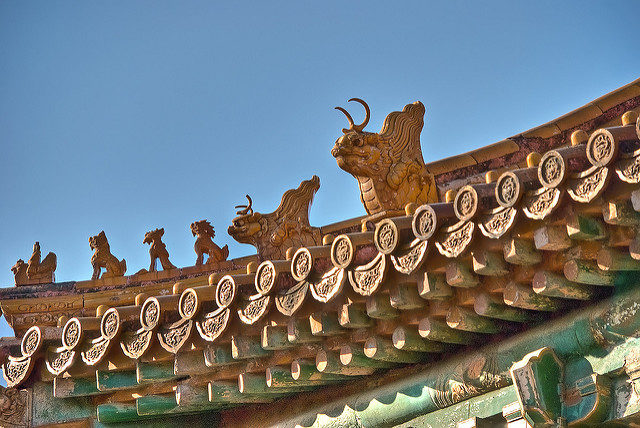 Roof detail of a ceremonial hall. Source