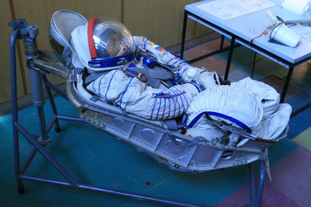 Space pod seat. This was the type of seat used in the space pods that cosmonauts landed in back on earth. Source