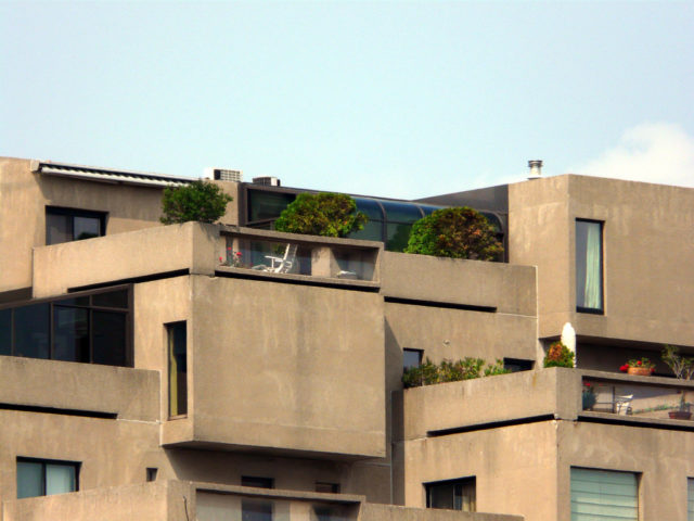 The cube is the base, the mean and the finality of Habitat 67. Source