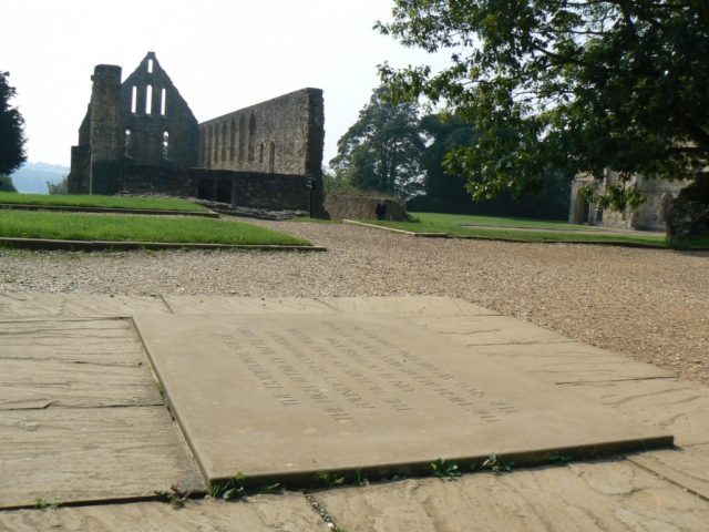 The spot where Harold died, which became the site of Battle Abbey Source