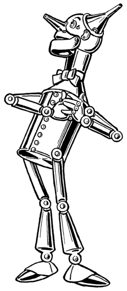 The Tin Woodman as illustrated by William Wallace Denslow (1900)