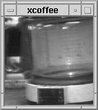 The coffee pot, as displayed in XCoffee. By Quentin Stafford-Fraser - Trojan Room Coffee Pot biography, CC BY-SA 3.0, https://commons.wikimedia.org/w/index.php?curid=1313558