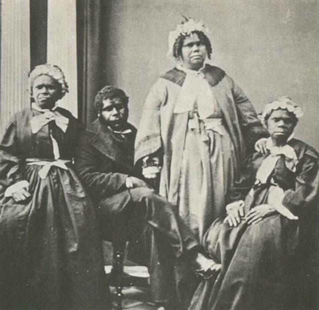 Truganini, seated right