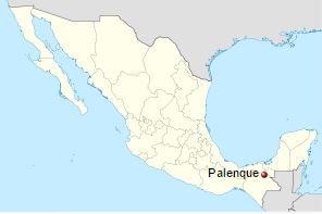 map of Palenque Source:Wikipedia/Public domain