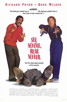 Theatrical poster for See No Evil, Hear No Evil. By Source, Fair use, https://en.wikipedia.org/w/index.php?curid=5305586