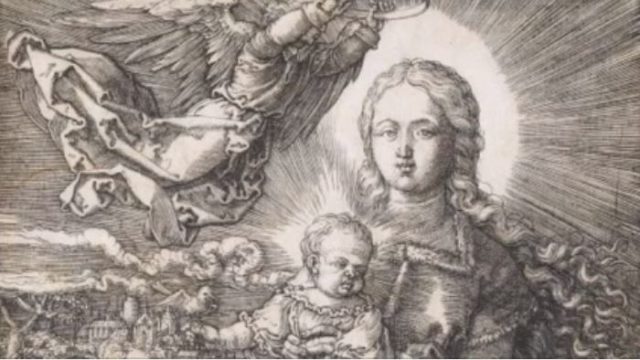 Mary Crowned by an Angel,