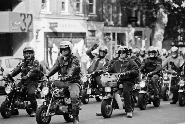 A group of Honda Monkey Bike riders. Photo credit