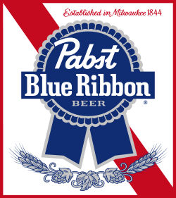 The logo for Pabst Blue Ribbon. Wikipedia/Fair use