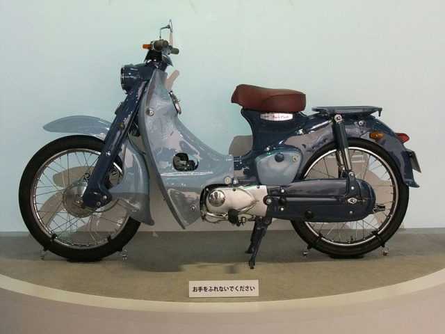 Honda Super Cub in the Honda Collection Hall in Japan. Photo credit