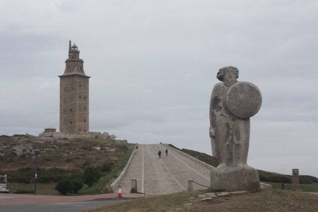 A colossal statue of Breogan has been erected near the Tower. Photo Credit