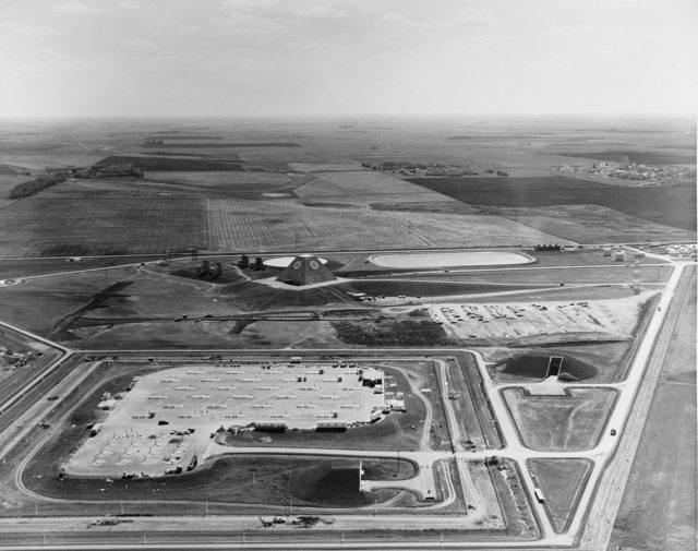 An aerial image of the Stanley R. Mickelsen Safeguard Complex. Wikipedia Public Domain
