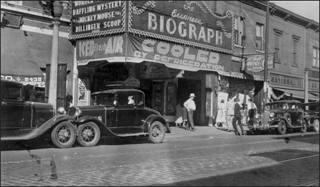 FBI photograph of the Biograph Theater taken July 28, 1934, six days after the shooting, the only night "Murder in Trinidad" played. Source: Wikipedia/Public Domain