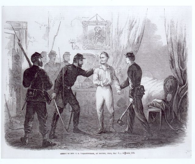 Vallandigham's arrest, 1863. Wikipedia/Public Domain