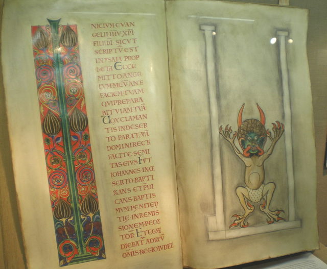 Museum maquette of the Codex Gigas.