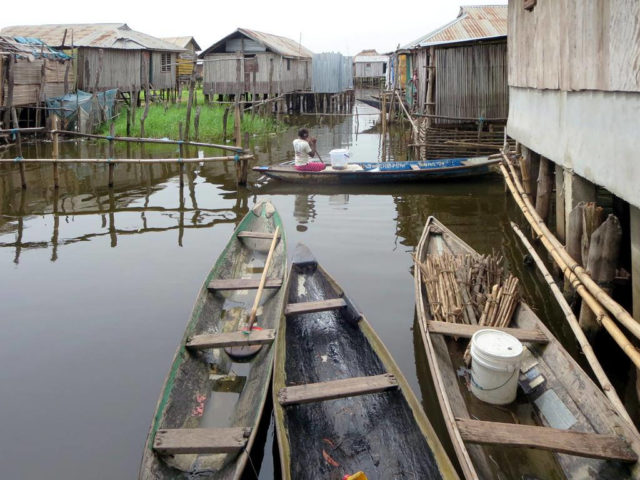 Ganvié being fully sustainable, the only time villagers will go ashore is to sell their fish at the market. Photo Credit