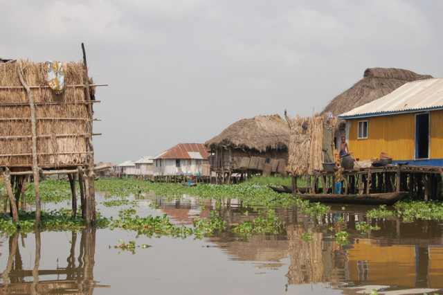 Ganvié came into existence during the Portuguese invasion looking for slaves. Photo Credit