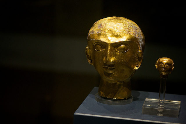 Gold Heads from the Oxus Treasure. Image by- Paul Hudson. Flickr.CC BY 2.0