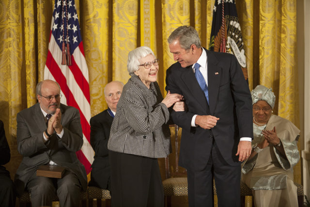 Lee being awarded the Presidential Medal of Freedom, November 5, 2007