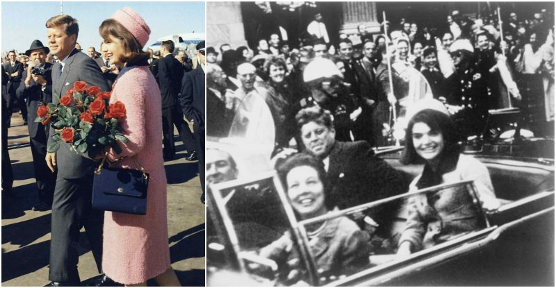 The Pink Chanel suit worn by Jacqueline Kennedy and stained with the  President's blood will be placed on a public display - in 2103