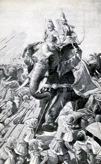 Pyrrhus and his Elephants. Source: Wikipedia/Public Domain