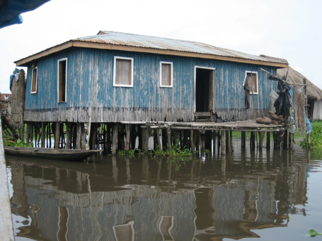 Religious beliefs prevented the Fon from fighting on the sacred lake, so the lagoon became a haven for the Tofinu. Photo Credit