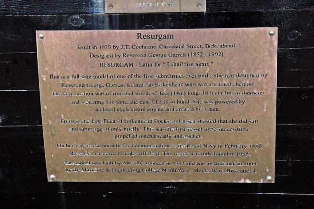 Resurgam plaque. Photo Credit