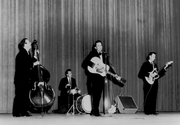 The Tennessee Three with Cash in 1963. Source: Wikipedia/Public Domain