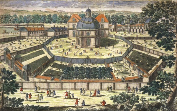 The Versailles menagerie during the reign of Louis XIV.