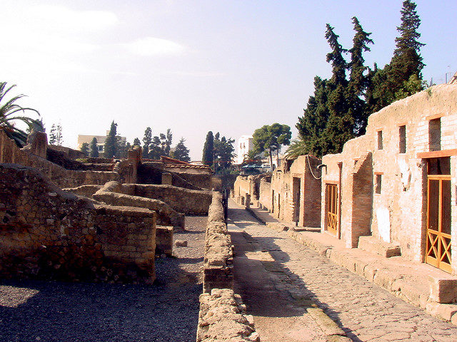 The buildings at the site are grouped in blocks. Photo Credit