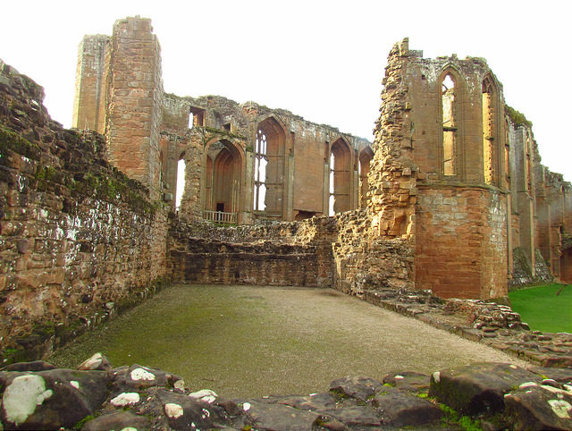 The castle is built almost entirely from local new red sandstone. Image by- Ozzy Delaney.Flickr. CC BY 2.0