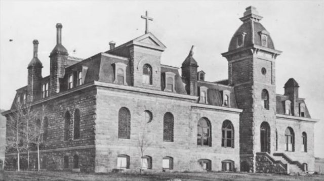 The Ursuline convent and girls’ school, finished in 1896.